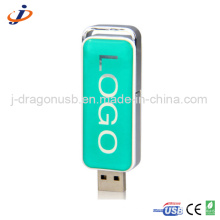 Popular Green Plastic USB Flash Drive Jp407